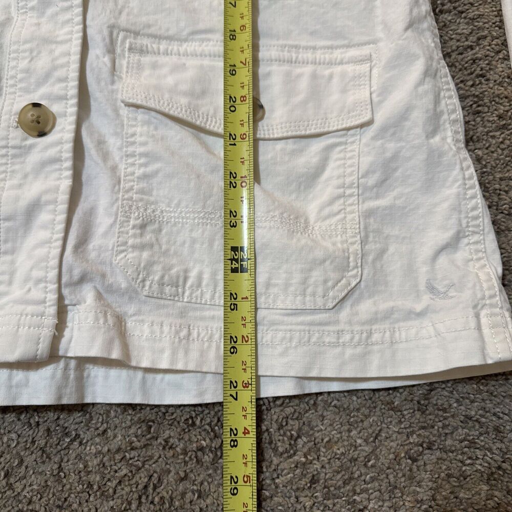 Eddie Bauer‎ Jacket Womans Ripstop Field Safari utility Cargo Canvas L Military - Picture 7 of 12